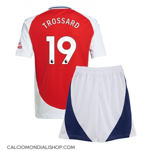 Maglie da calcio Arsenal Leandro Trossard #19 Prima Maglia Bambino 2024-25 Manica Corta (+ Pantaloni corti)